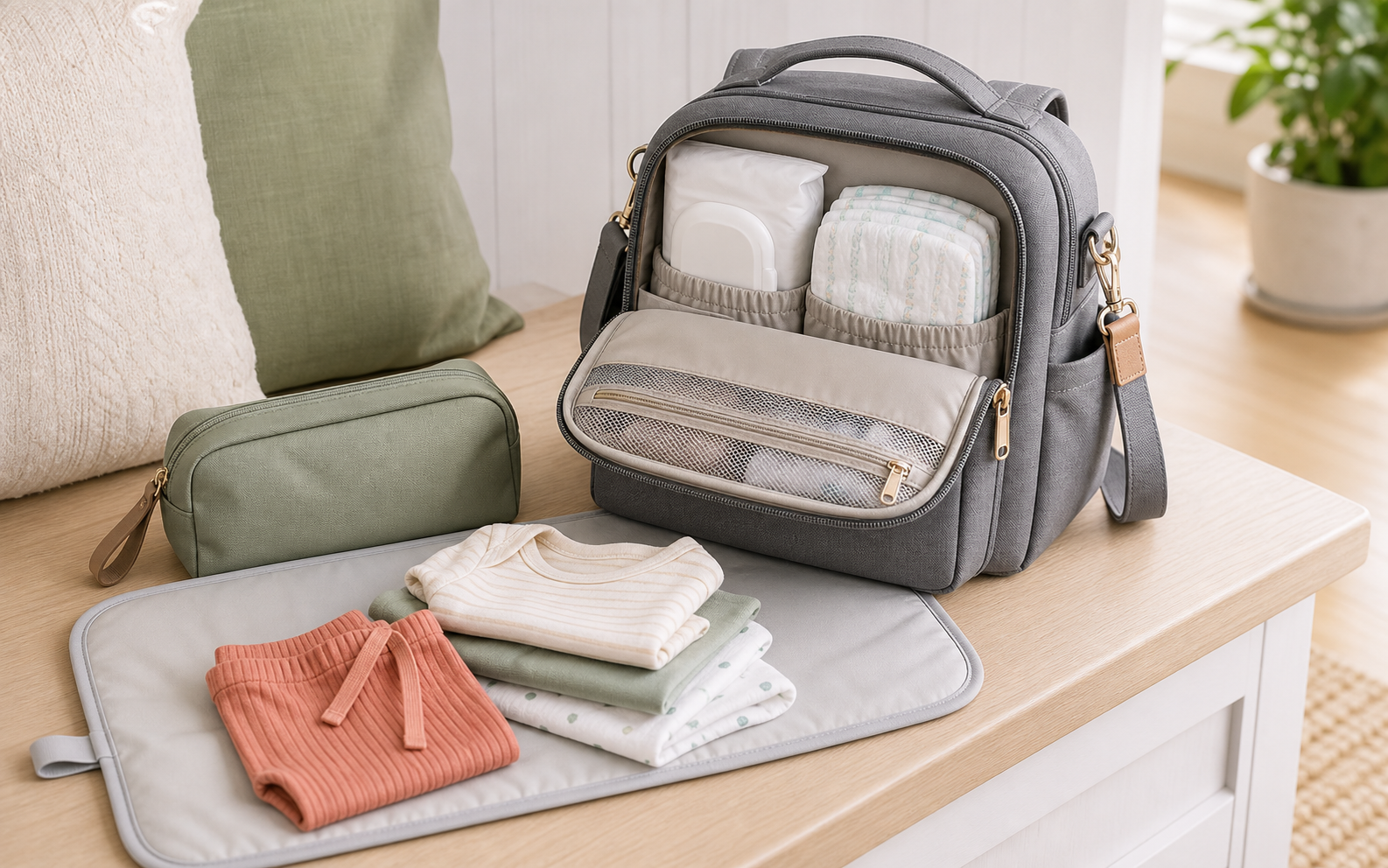 Compact diaper bag kit picture