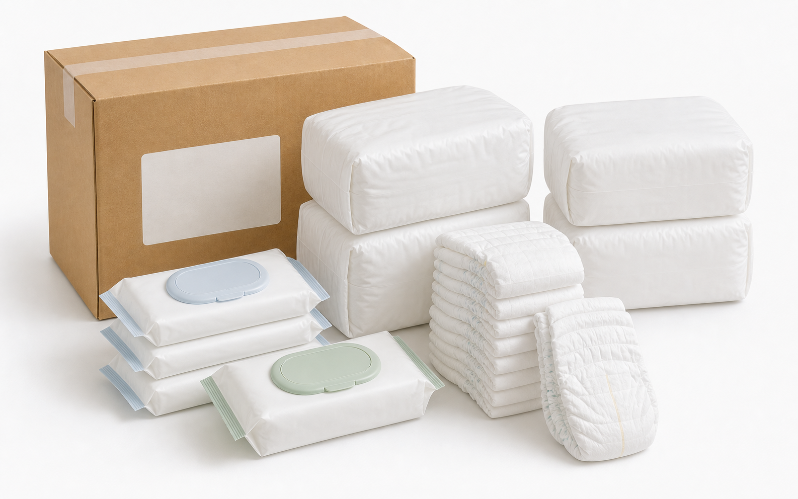 Diapers and wipes refill kit picture